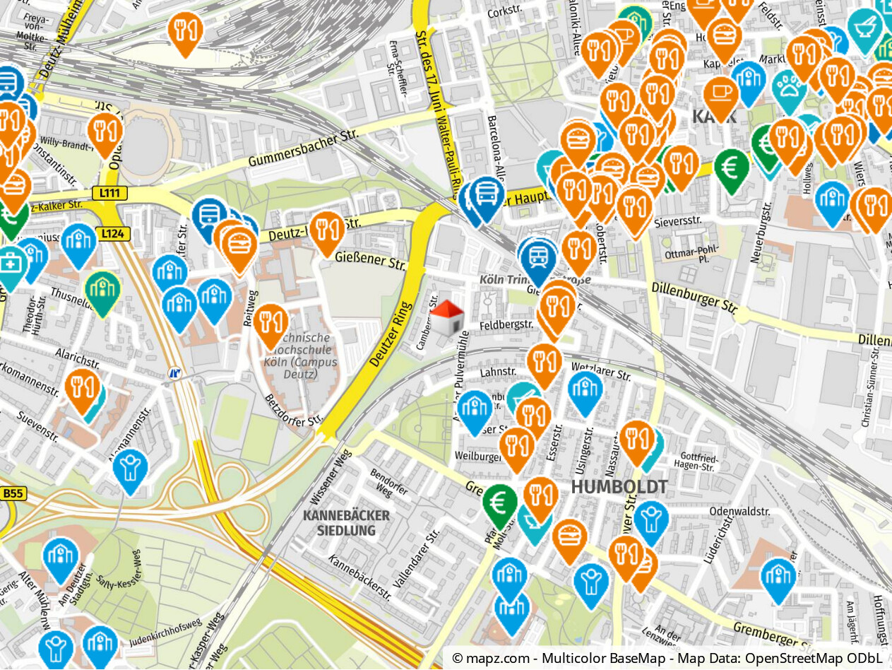 Geolyzer Kartenausschnitt
